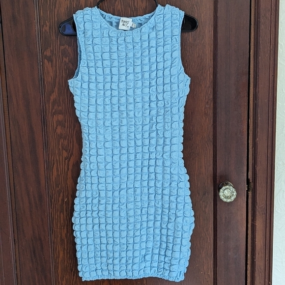 Princess Polly Kendrick Mini Dress in Baby Blue Y2K Size 6 - Picture 1 of 10